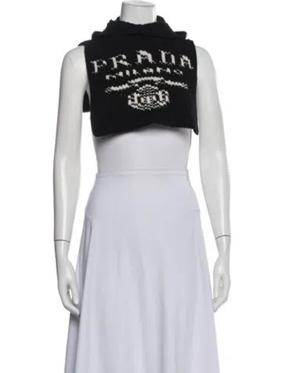 Pre-owned Prada 2021 'chalet' Sweater In Black