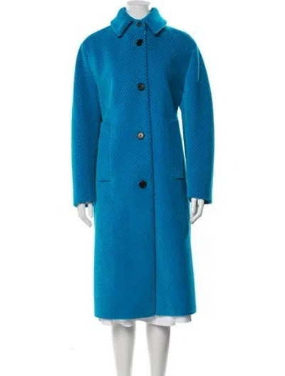 Pre-owned Prada 2021 Coat In Blue