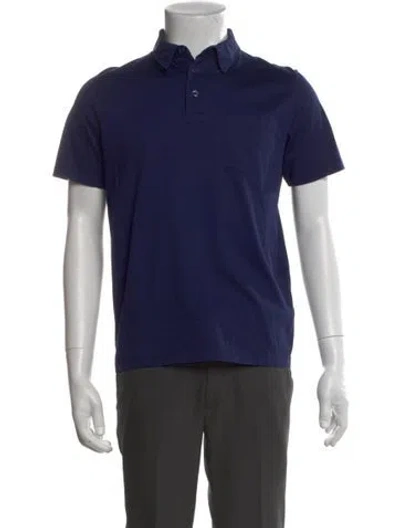 Pre-owned Prada 2021 Collar Polo Shirt In Blue