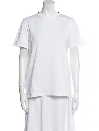 Pre-owned Prada 2021 Crew Neck T-shirt In White
