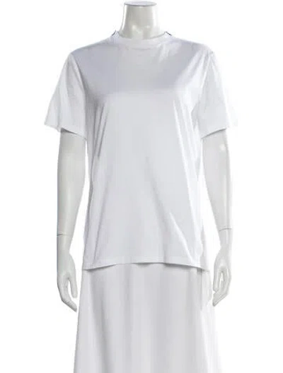 Pre-owned Prada 2021 Crew Neck T-shirt In White
