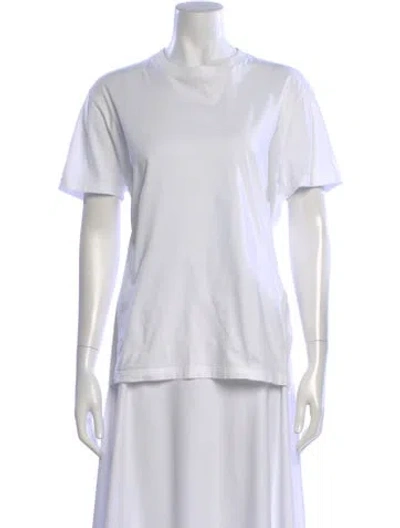 Pre-owned Prada 2021 Crew Neck T-shirt In White