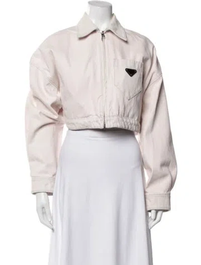 Pre-owned Prada 2021 Denim Jacket In Pink