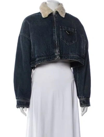 Pre-owned Prada 2021 Denim Jacket W/ Tags In Blue