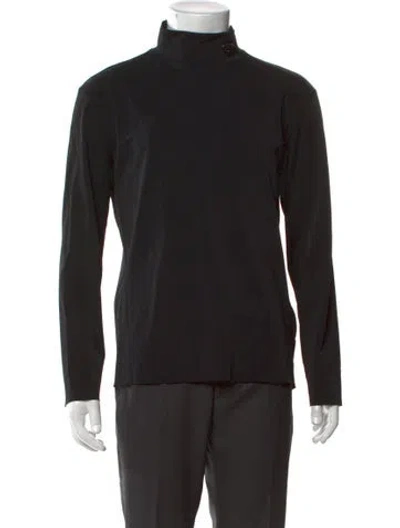 Pre-owned Prada 2021 Enameled Metal Triangle T-shirt W/ Tags In Black