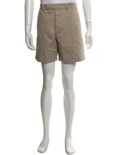 Pre-owned Prada 2021 Flat Front Shorts In Neutral