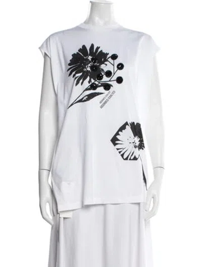Pre-owned Prada 2021 Graphic Print T-shirt In White