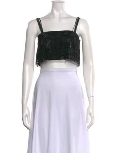Pre-owned Prada 2021 Holiday Crop Top In Black