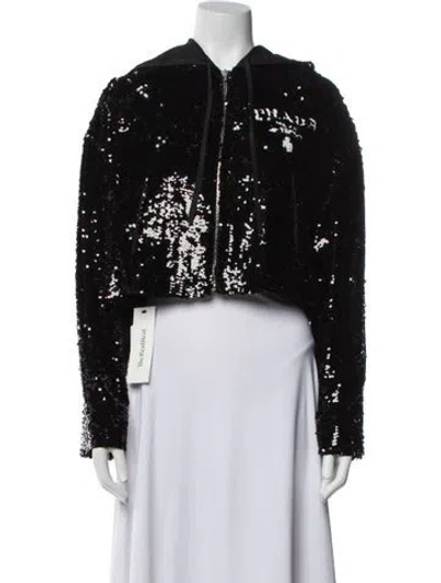 Pre-owned Prada 2021 Holiday Evening Jacket In Black