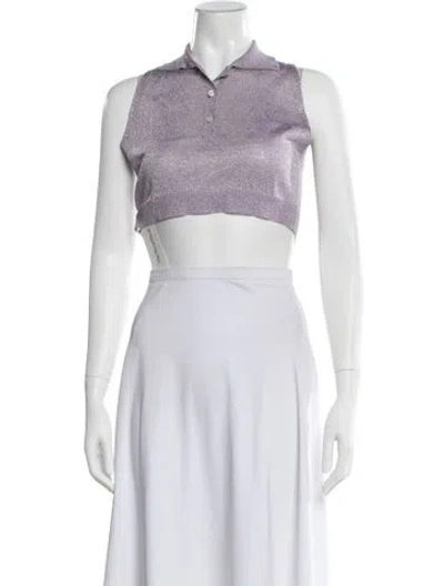 Pre-owned Prada 2021 Holiday Polo In Metallic/purple