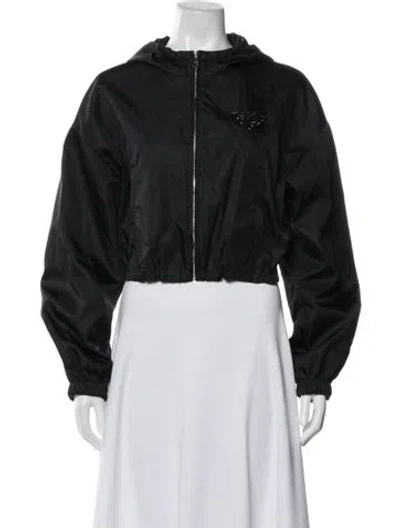 Pre-owned Prada 2021 Holiday Re-nylon Jacket In Black