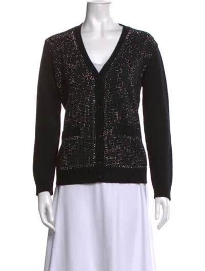 Pre-owned Prada 2021 Holiday Sweater In Black