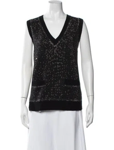 Pre-owned Prada 2021 Holiday Sweater In Black