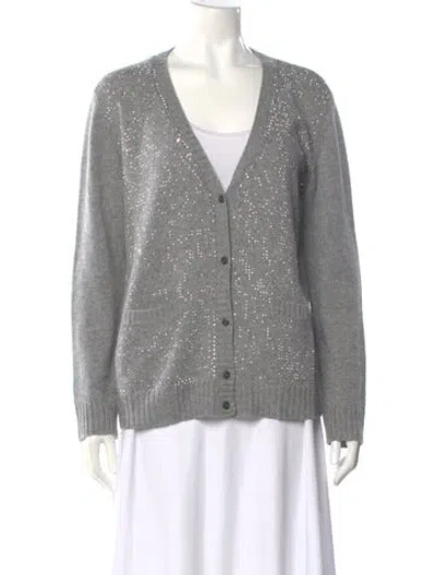 Pre-owned Prada 2021 Holiday Sweater In Gray