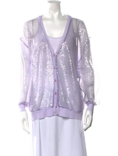 Pre-owned Prada 2021 Holiday Sweater In Purple