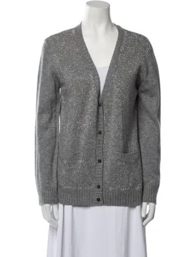 Pre-owned Prada 2021 Holiday Sweater W/ Tags In Gray