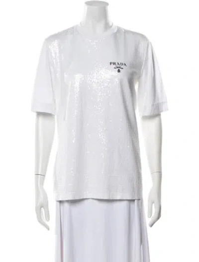 Pre-owned Prada 2021 Holiday T-shirt In White