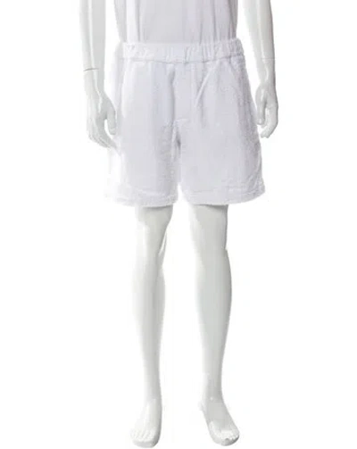 Pre-owned Prada 2021 Jogger Shorts In White