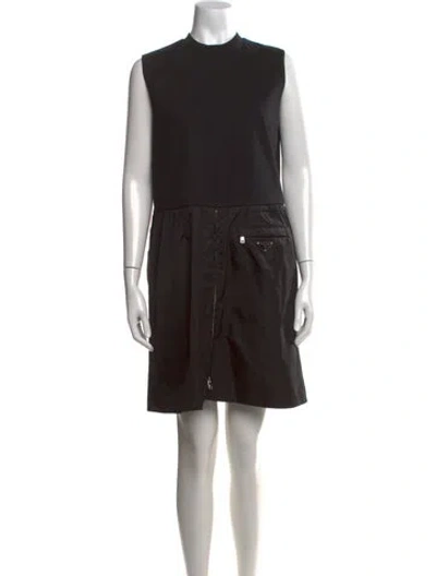 Pre-owned Prada 2021 Knee-length Dress In Black