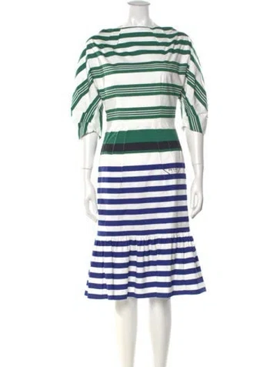 Pre-owned Prada 2021 Knee-length Dress In Multi