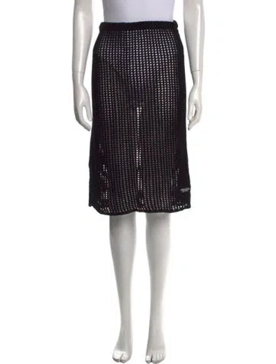 Pre-owned Prada 2021 Knee-length Skirt In Black
