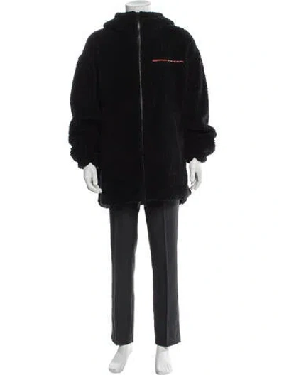 Pre-owned Prada 2021 Linea Rossa Parka In Black