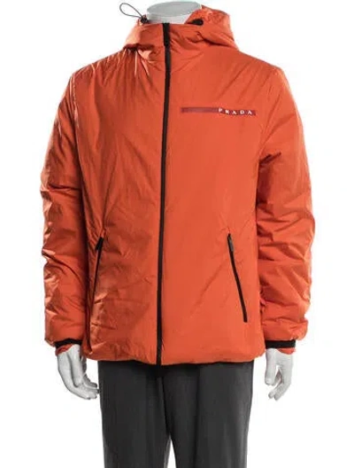 Pre-owned Prada 2021 Linea Rossa Performance Jacket In Orange