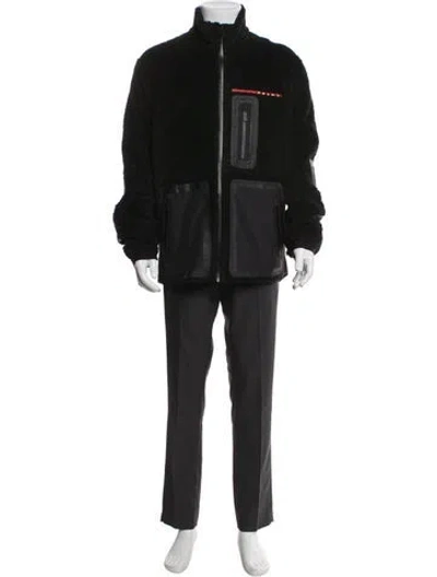 Pre-owned Prada 2021 Linea Rossa Utility Jacket In Black