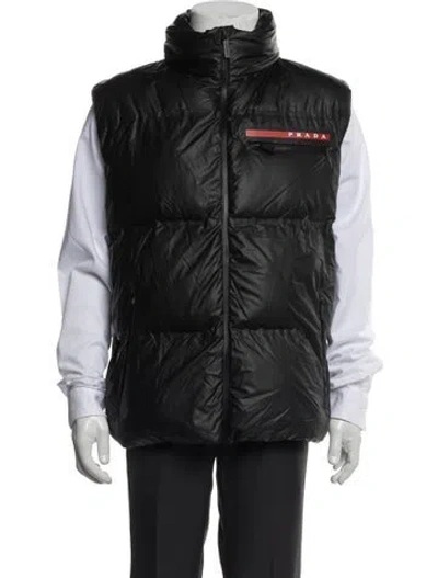 Pre-owned Prada 2021 Linea Rossa Vest In Black