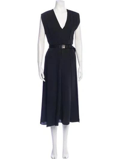 Pre-owned Prada 2021 Long Dress In Black