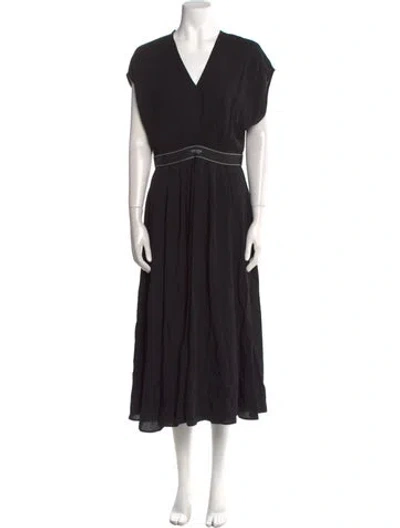 Pre-owned Prada 2021 Long Dress In Black