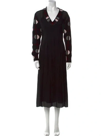 Pre-owned Prada 2021 Long Dress In Black