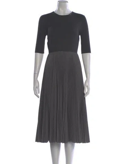 Pre-owned Prada 2021 Midi Length Dress In Gray
