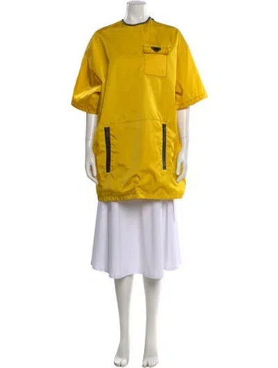 Pre-owned Prada 2021 Midi Length Dress In Green