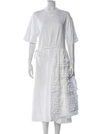 Pre-owned Prada 2021 Midi Length Dress In Neutral