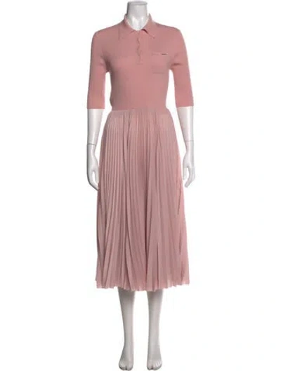 Pre-owned Prada 2021 Midi Length Dress In Pink