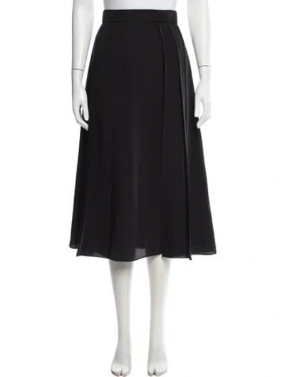 Pre-owned Prada 2021 Midi Length Skirt In Black