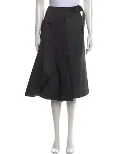 Pre-owned Prada 2021 Midi Length Skirt In Black