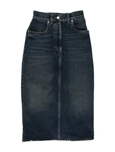 Pre-owned Prada 2021 Midi Length Skirt In Blue