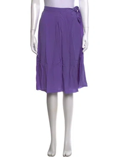 Pre-owned Prada 2021 Midi Length Skirt In Purple