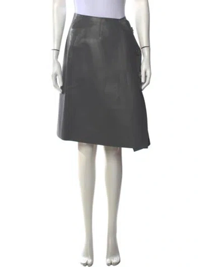 Pre-owned Prada 2021 Midi Length Skirt W/ Tags In Grey