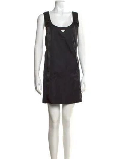 Pre-owned Prada 2021 Mini Dress In Black