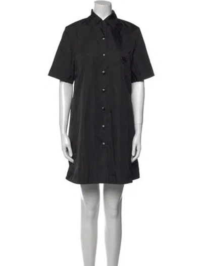 Pre-owned Prada 2021 Mini Dress In Black