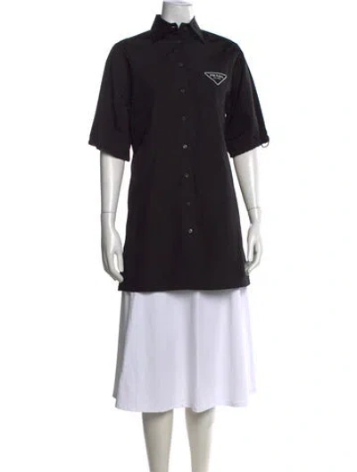Pre-owned Prada 2021 Mini Dress In Black
