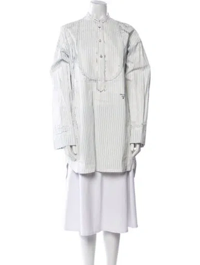 Pre-owned Prada 2021 Mini Dress In Blue