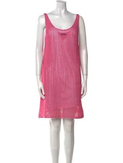 Pre-owned Prada 2021 Mini Dress In Pink
