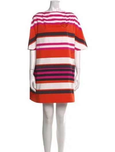 Pre-owned Prada 2021 Mini Dress In White