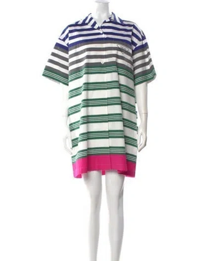 Pre-owned Prada 2021 Mini Dress In White