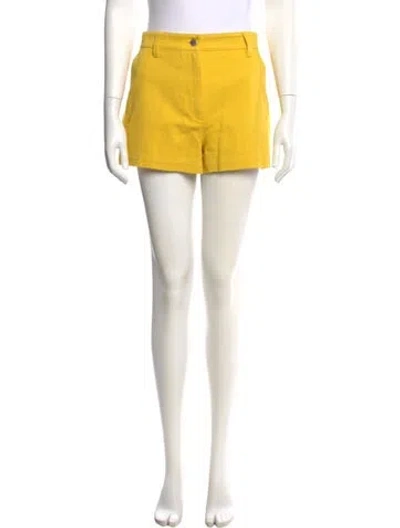 Pre-owned Prada 2021 Mini Shorts In Yellow