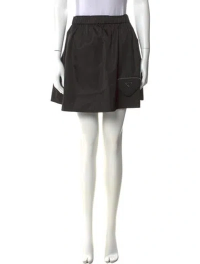 Pre-owned Prada 2021 Mini Skirt In Black